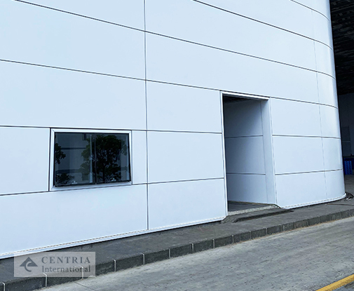 CENTRIA International's Innovative Detailing Creates a Flush Finish on Doors and Windows